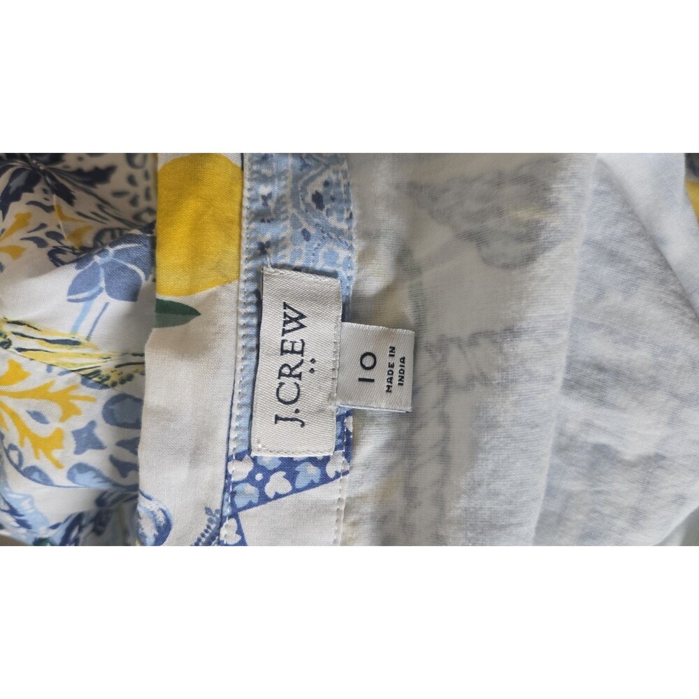 J. Crew Factory Collared Amalfi Coast Positano Lemon Buttoned Down Shirt 10 - Picture 7 of 11